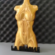 sculpture woman athele art design bust modern naked gift idea statue deco decoration 3d print model - Mito3D