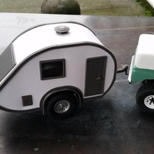 scx24 1 24 Rahmen Camping Offroad Anhänger DIY Kit rc axial Wohnmobil Crawler Modell 3d print model - Mito3D