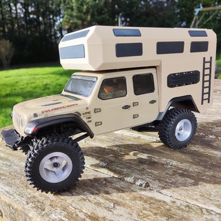 scx24 axial jeep gladiator camper sx24 rubicon crawler camping topper 3d print model - Mito3D
