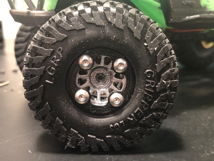 scx24 beadlocks crawler racing wheels tires axial traxxas jeep bronco remote control 3d print model - Mito3D
