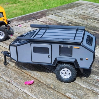 scx24 mini crawler bruder exp4 expedition camping trailer caravan bruderx jeep c10 bronco axial 3d print model - Mito3D