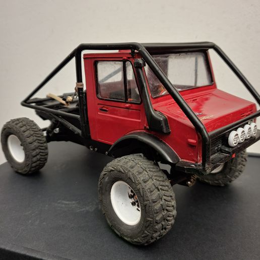 scx24 unimog trail truck rc chassi 3D print model - Mito3D