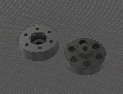 scx24 wheel spacers Game spacer rc 3d print model - Mito3D