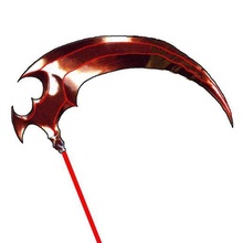 scythe alice brabbit cosplay gadget pandorahearts faux arme arms weapon 3d print model - Mito3D