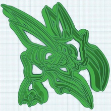 scyther cookie cutter 3d print model - Mito3D