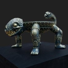 scythian bowl monster scythia creature beast art 3d print model - Mito3D
