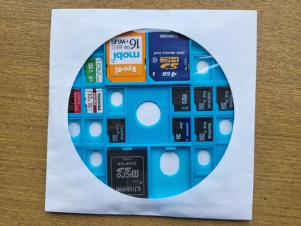 sd + micro card cd sdcard holder dvd 3d print model - Mito3D