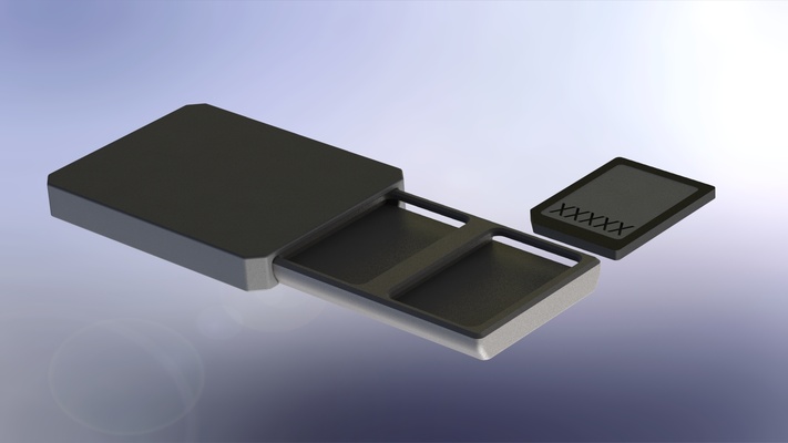 sd card sd-card gadget bambu lab pla memory 3d print model - Mito3D