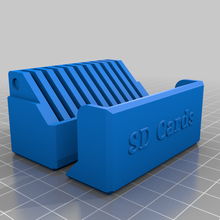 sd card box tool holder holders boxes 3d print model - Mito3D
