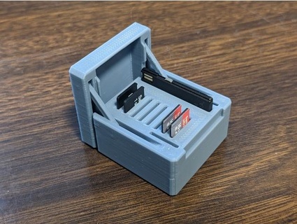 sd Karte Box Drucken Gadget männlich Licht üben faltbar transportabel schützt 3d print model - Mito3D