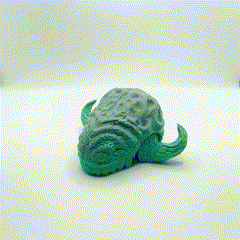 sd Karte Halter Unterstützung gehörnt Lava Dinosaurier Kopf drucken Ort unterstützt Kunst Skulptur Horn Kreatur Lager Box Dekoration 3d print model - Mito3D