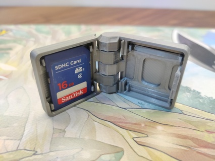 sd cartão suporte livro casa 3d print model - Mito3D