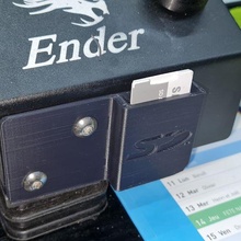 sd Karte Halter Unterstützung Ender 3 Gadget ender3 Realität 3d print model - Mito3D