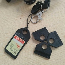 sd card holder keychain 3d print model - Mito3D