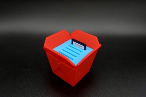 sd card holder mini chinese takeout box 3d print model - Mito3D