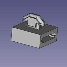 sd micro usb slotted rail insert tool freecad 3d print model - Mito3D