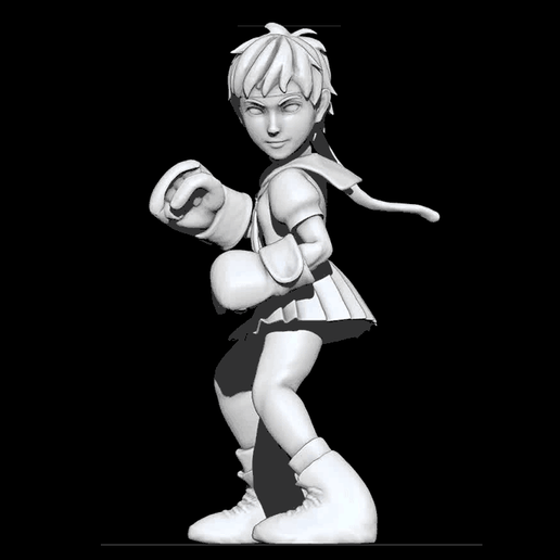 3D Printable StreetFighter 2 Guile CONITINUE ? by Wen Hsien Liao