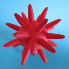 mar arte Estrela Aids vírus embaixo agua matemática geometria seio 3d print model - Mito3D