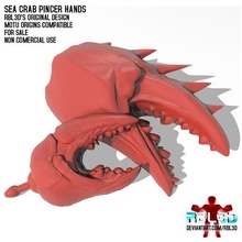 sea crab pincer hands motu compatible game motuo masters universe he-man heman rbl3d actionfigure fivepointfive clawful 3d print model - Mito3D