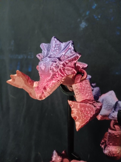 meer drachen drucken ort artikuliert flexi zappeln spielzeug wackelig kunst tier weihnachten halloween monster ender 3 3d print model - Mito3D