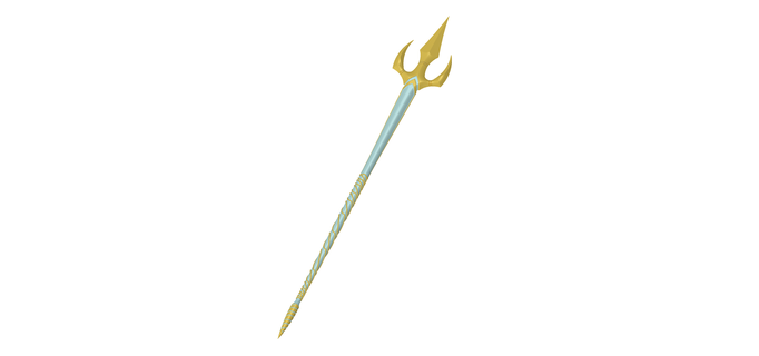mar duende tridente fantasia elfo suporte temático item cc3d armas besta cosplay espada escudo martelo arma 3d print model - Mito3D