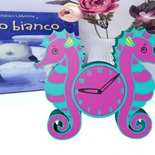 cheval de mer l'horloge la maison les couleurs 3d print model - Mito3D