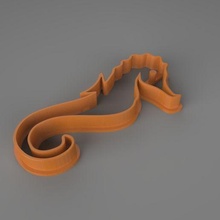 sea horse cookie cutter be cutting cookies horsie 3d print model - Mito3D