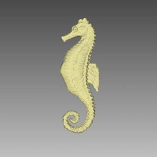 sea horse art 3d print model - Mito3D
