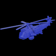 sea king helicopter sh60 rotorcraft 3d print model - Mito3D