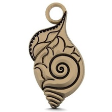 sea ocean shell pendant jewelry keychain 3d print model - Mito3D