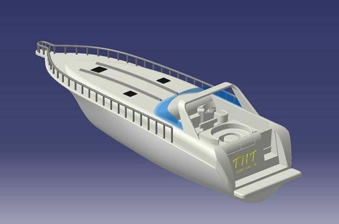 sea ray sundancer 500 yacht updated 3d print model - Mito3D