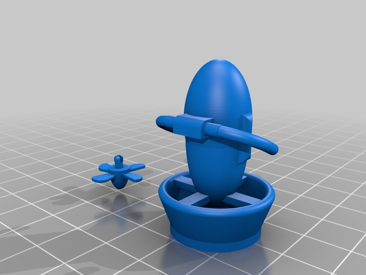 sea scooter action figure underwater vehicle toy game 3d print model - Mito3D