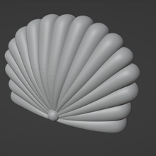 sea shell art simple form master model candiles soap 3d print model - Mito3D