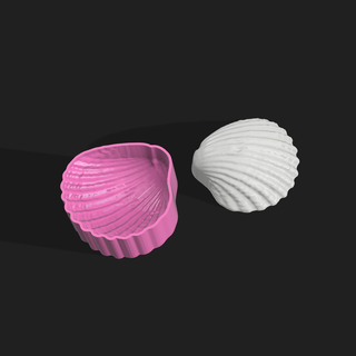 sea shell bath bomb mold stl files simplestl 3d printing file vacuum forming 3d print model - Mito3D
