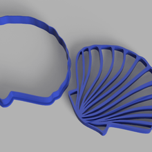 sea shell cookie cutter 3d print model - Mito3D