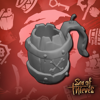 sea thieves barrel bombardier tankard seaofthieves rare pirate ancient grog 3dprinting voyage toys collectables loot crypt horror halloween game bomb 3d print model - Mito3D