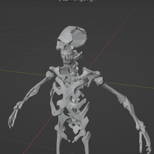 mar ladrones esqueleto 3d print model - Mito3D