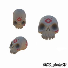mar ladrones cráneo of ritual 3d print model - Mito3D