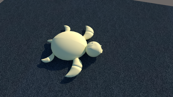 mar Tortuga tortuga puerto pequeño pisapapeles animal 3d print model - Mito3D