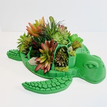 sea turtle flowerpot 3d print model - Mito3D