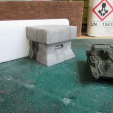 sea wall bunkers architecture building bunker gaming miniature scenery wargaming buildings structures 3d print model - Mito3D