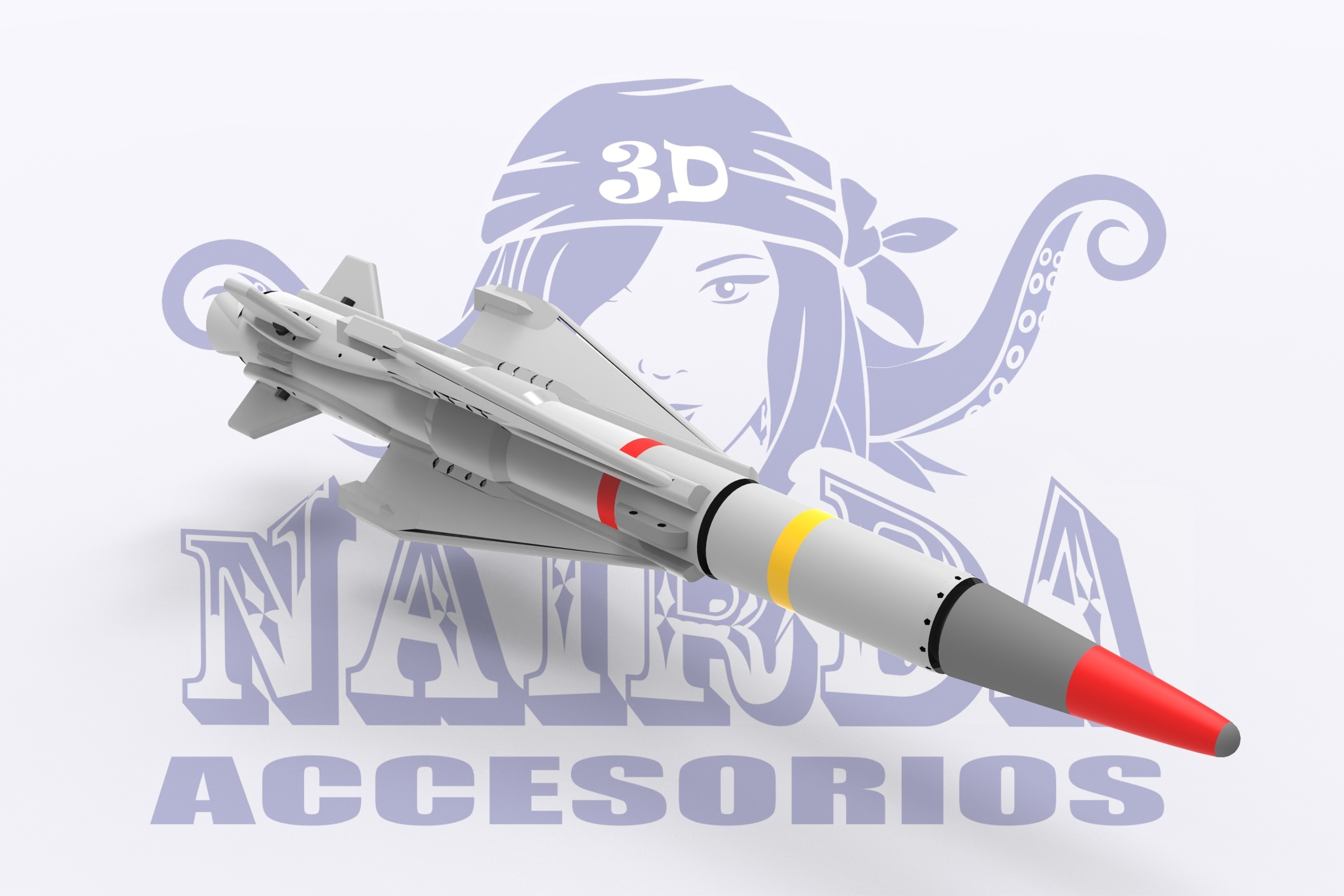 sea wolf missile 1 72 Art replica 3D print model - Mito3D