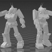 seadaddy fightmech collection wip american mecha games 3d print model - Mito3D