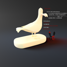 Möwe Tier niedlich Ente Beute Tierwelt Skulpturen 3d print model - Mito3D