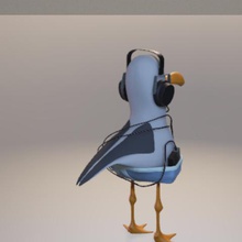 seagull helmet various animal funny headset 3d print model - Mito3D