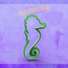 seahorse silhouette art cookie cutter cutters masses do-it-yourself3d porcelain ceramics clay fondant ballina marker seal cookies marine horsie 3d print model - Mito3D