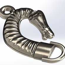 seahorse stirrup buckle appliqu 3d print model - Mito3D