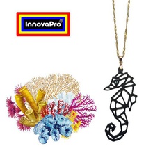 seahorse totem jewelry horsey horse sea pendant necklace key ring keychain 3d print model - Mito3D