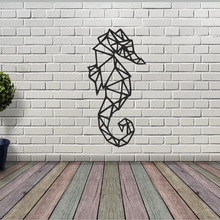 seahorse wall decoration house sea 2d painting 3d print model - Mito3D