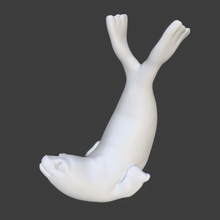 seal animal water mammal cantilevered sculpture 3d print model - Mito3D